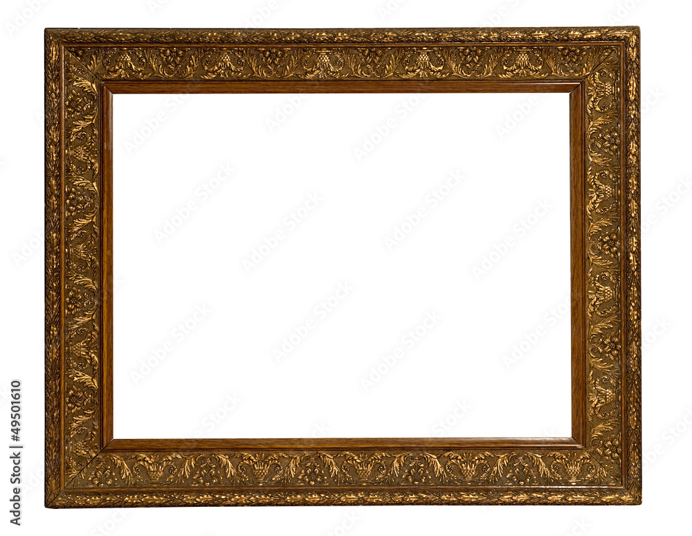 Old gilded gold picture frame Old gilded gold picture frame