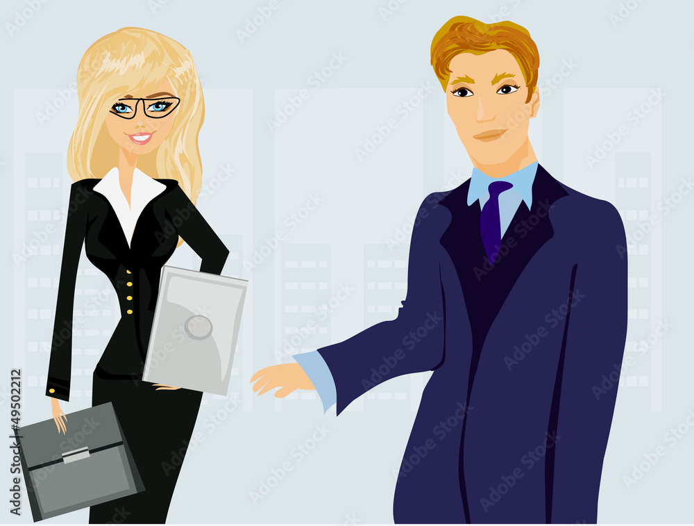 Formally dressed people in office, business meeting Formally dressed people in office, business meeting