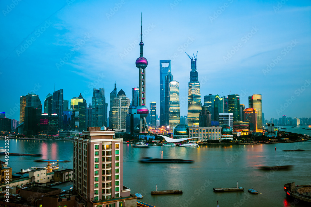 Obraz premium shanghai at night