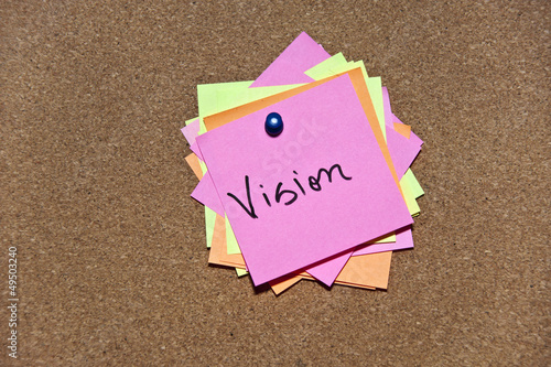 Post it notes with message on