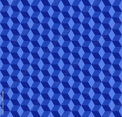 Blue Cubes Pattern Background