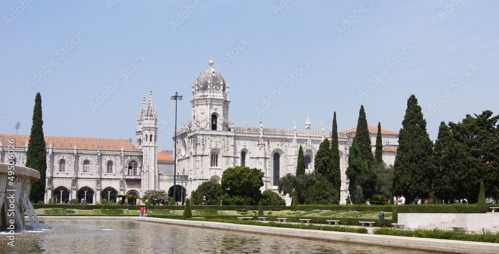 Jeronimos Monastery, Empire Square, Belem, Lisbon, Portugal