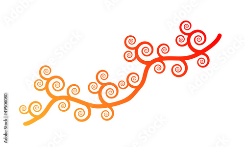 Spiralenförmige Zweige