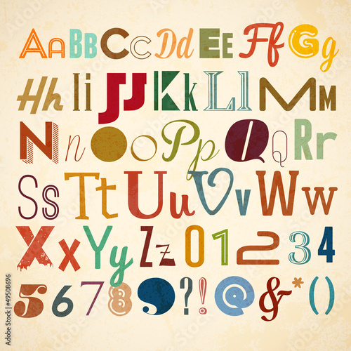 Doodle alphabet for you business presentations