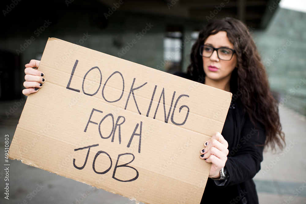 Unemployed woman Unemployed woman