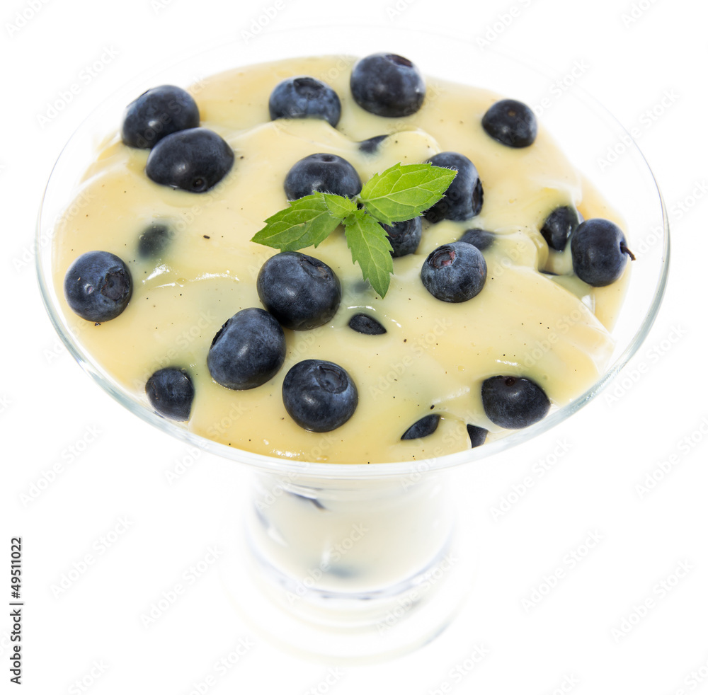 Portion of Pudding (on white) Portion of Pudding (on white)