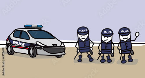 3 policiers