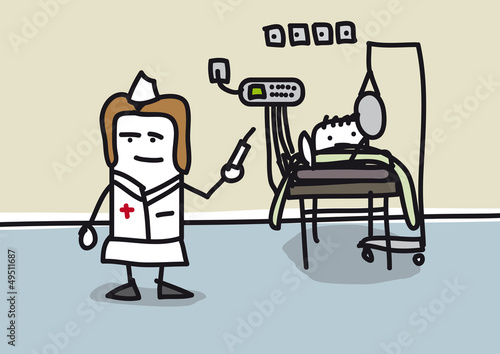 Infirmière dans un hôpital