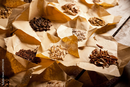 Obraz na plátně Chinese herbs