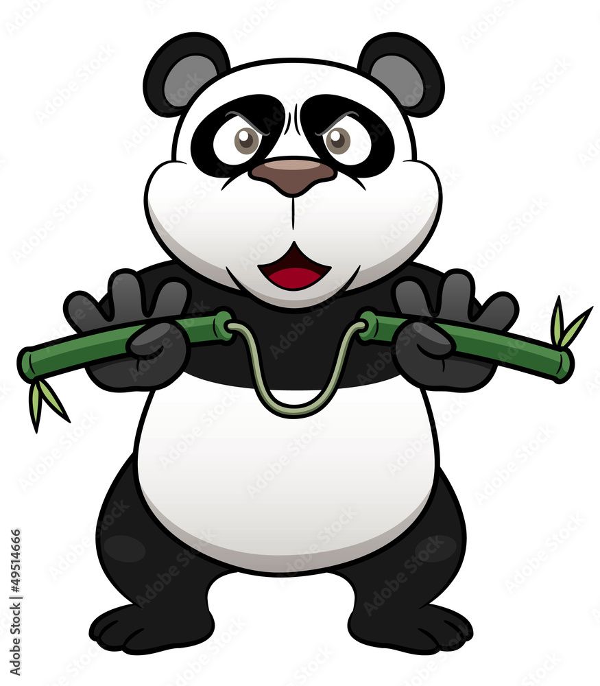 Fototapeta premium Illustration of Cartoon panda