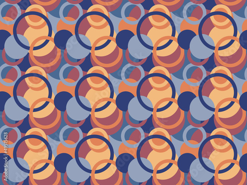 abstract seamless pattern made of circles and rings