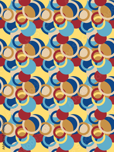 abstract seamless pattern with circles and rings