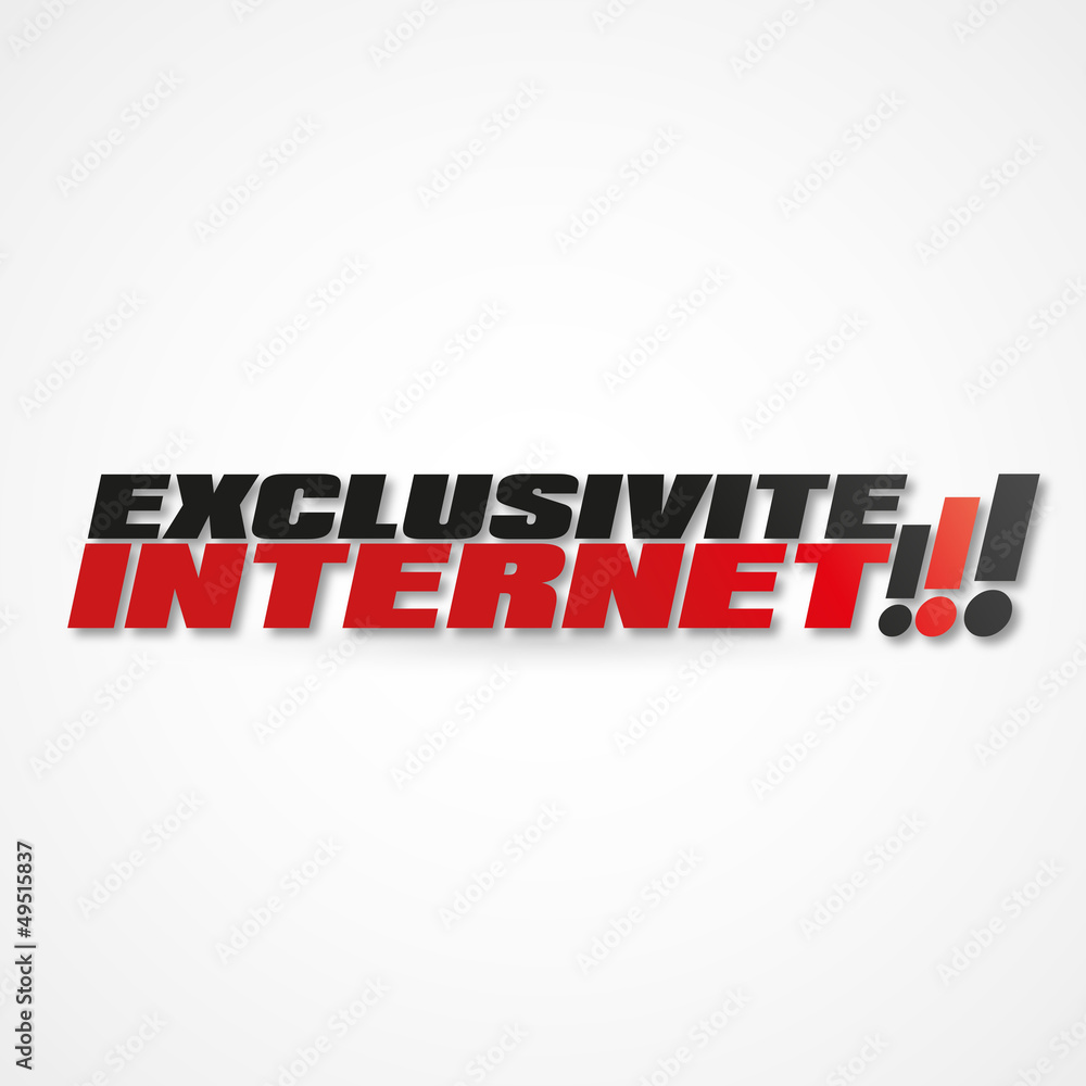 Naklejka premium exclusivité internet