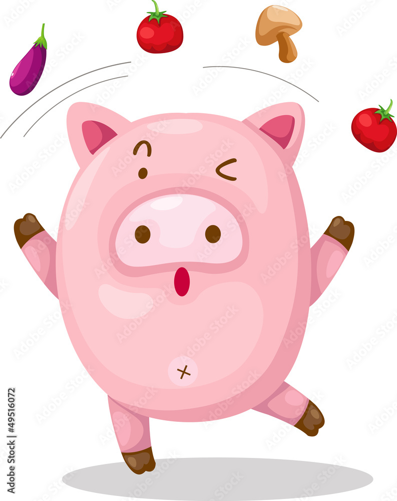 Fototapeta premium pig .vector