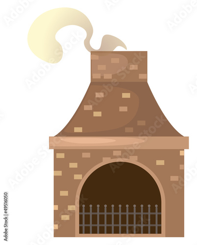 house brick chimney vector