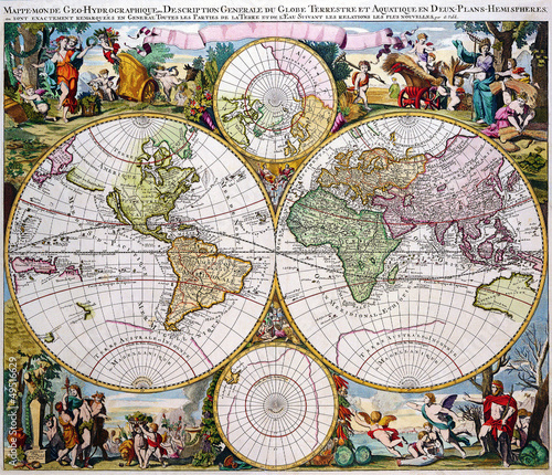 Antique Map 1686.
