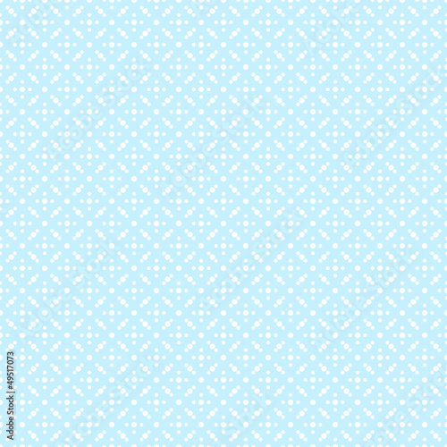 Seamless Pattern Dots Retro Blue