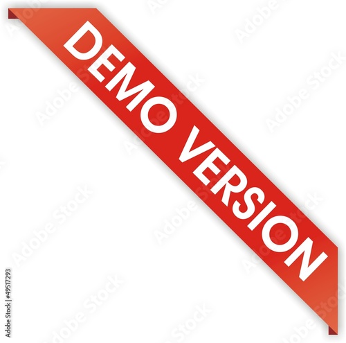 étiquette bordure demo version