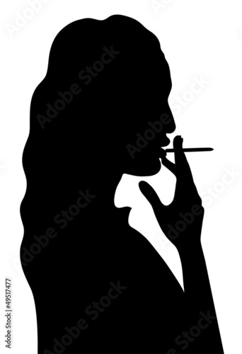 smoking woman