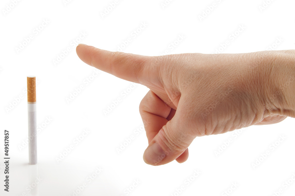 Go away! - Anti smoking metaphor