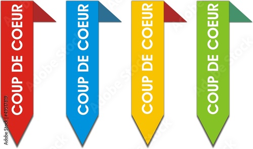 étiquettes bordure coup de coeur