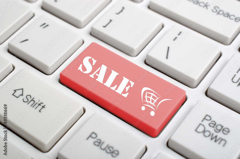 Sale key on keyboard Sale key on keyboard