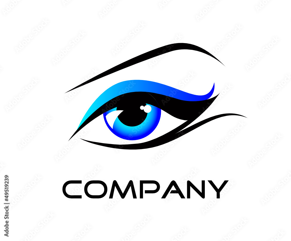 logo blue eye Stock Vector | Adobe Stock