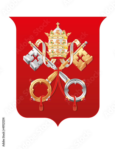 Vector Coat of arms of the Vatican City