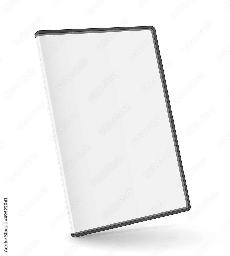 DVD box isolated on white