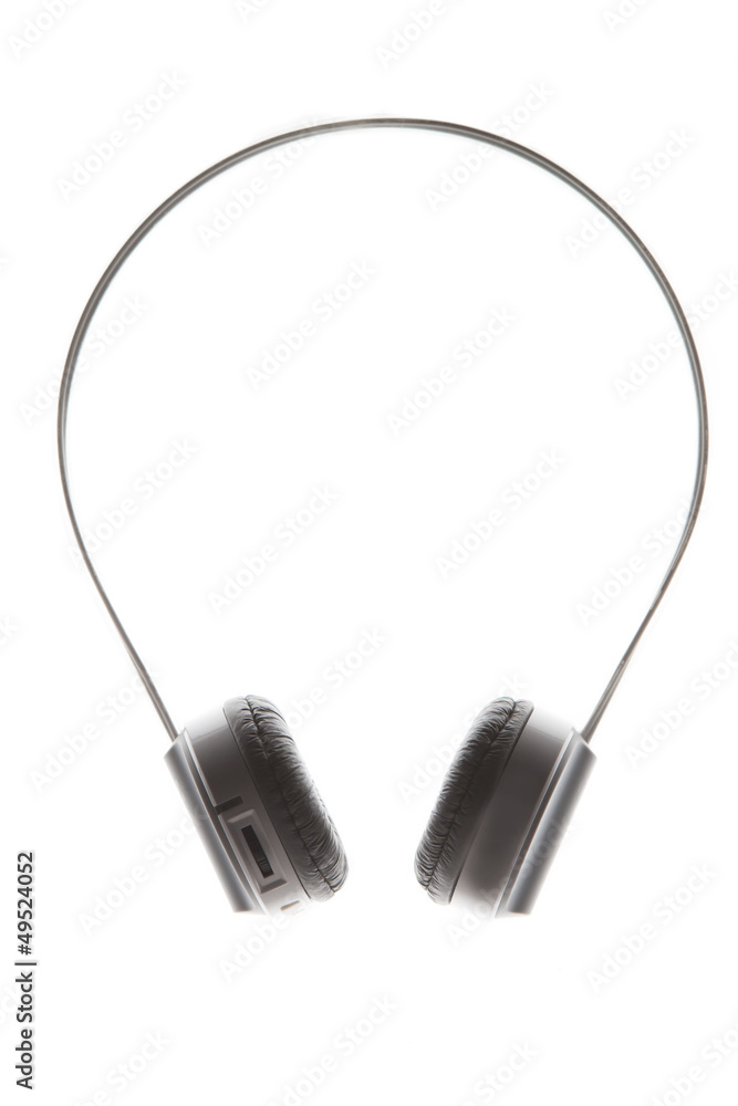 Wireless earphones on a white background Wireless earphones on a white background