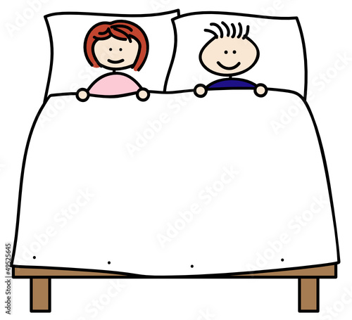 Paar im Bett