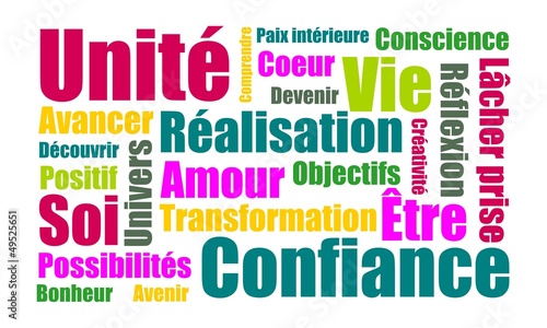 Nuage de mots couleurs coaching