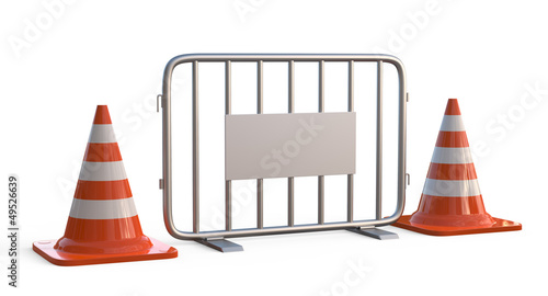 Traffic Cones...This is a 3d render illustration