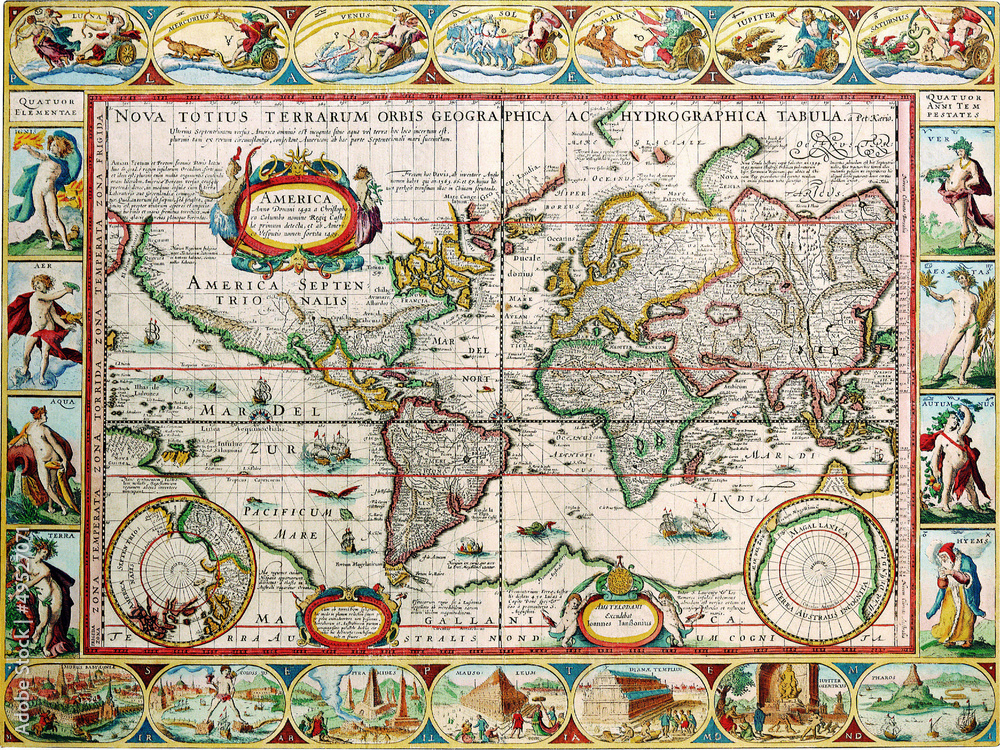 Antique map 1628