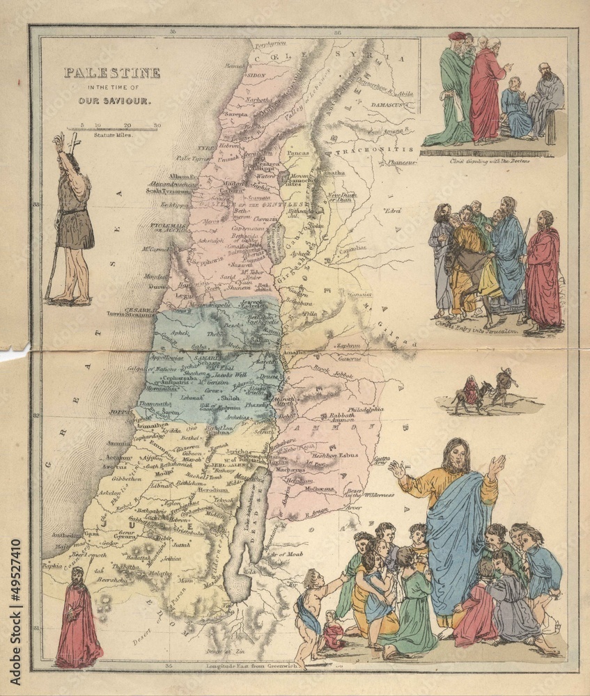 Palestine old map