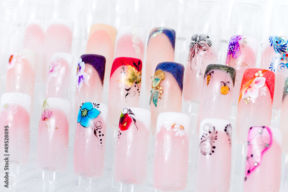 nail samples, big collection of finger nails in various color nail samples, big collection of finger nails in various color