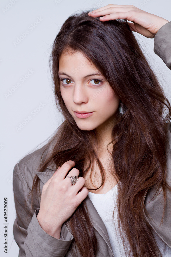closeup of beauty girl flaunting her healthy hair closeup of beauty girl flaunting her healthy hair