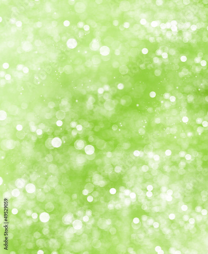 abstract green blurred background. shiny lights