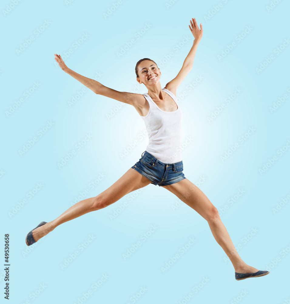 Modern style dancer posing