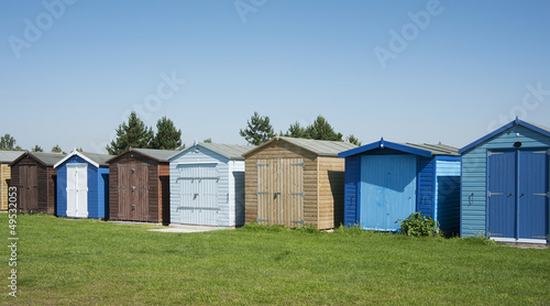 Beach huts at Dovercourt, near Harwich, Essex, UK. © mparratt
