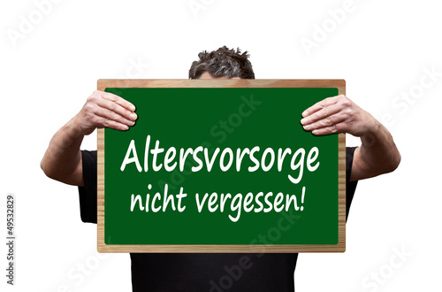 Altersvorsorge nicht vergessen photo