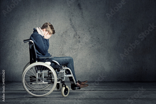 Young Man in Wheel Chair photo