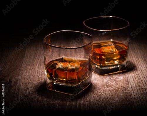whiskey in glasses