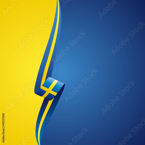 Swedish left side color brochure cover vector