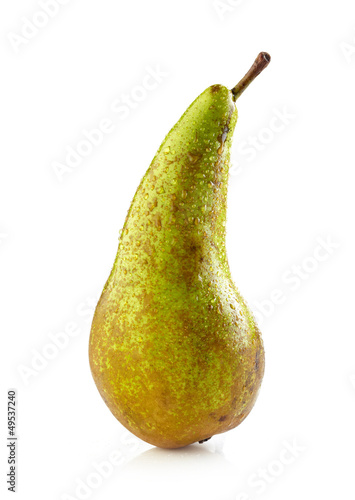 fresh wet green pear