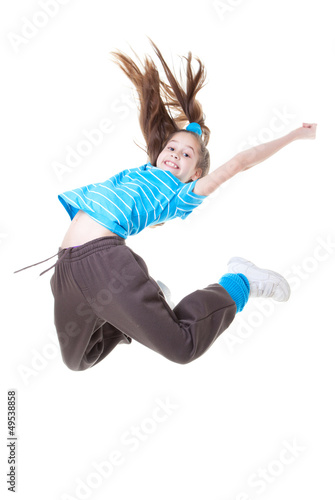child or kid jumping