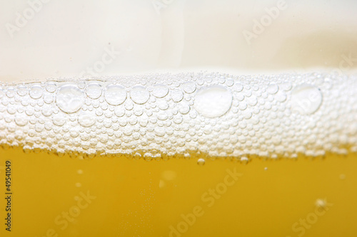 background of yellow beer. macro