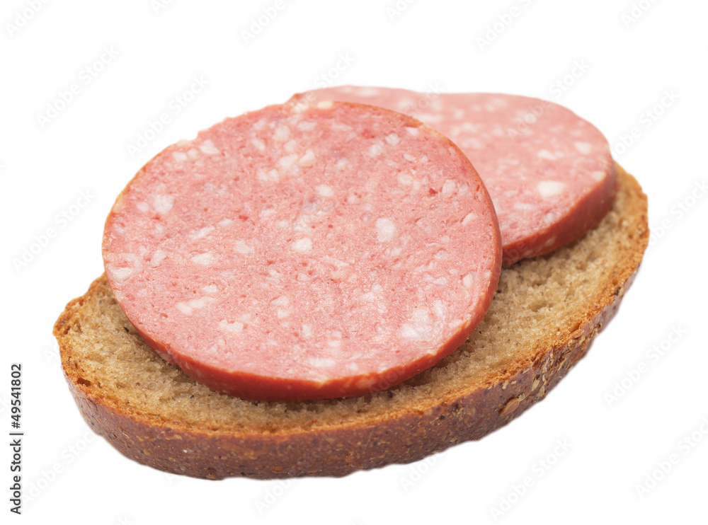sausage and bread. sandwich