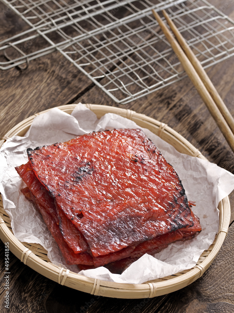 basket of chinese bakkwa