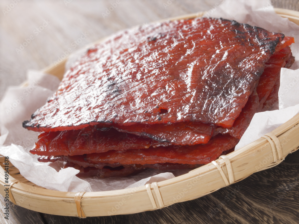 basket of chinese bakkwa